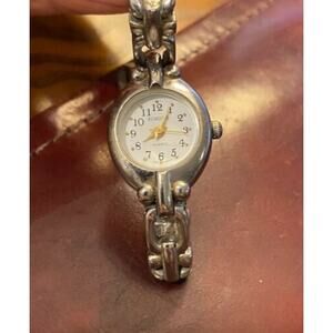 Women's 20mm Silver Tone Rumours Watch, Bracelet Band, Gold Tone Accents